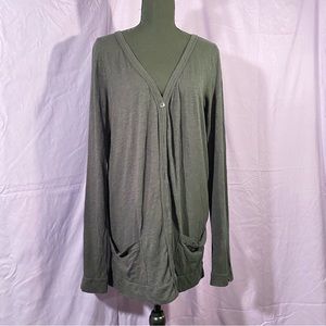 victoria’s secret black button up cardigan with pockets